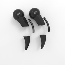punk Zipfel Mode earing 3d print model - Mito3D