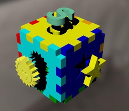 puzzle-box Kinder-Buchstaben s - Spielzeug alphabet puzzle 3d print model - Mito3D