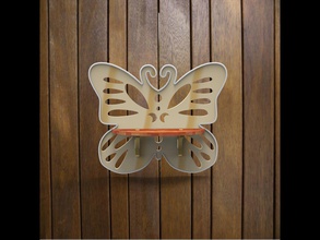 puzzle Wand-Schmetterling-Halter - Spielzeug Schmetterling Halter 3d print model - Mito3D