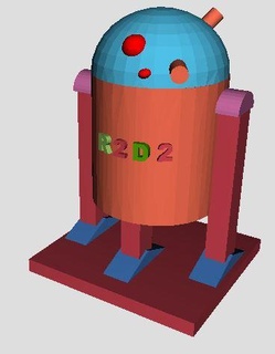 r2d2 timhuang 3d print model - Mito3D