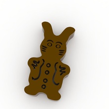 coniglio di cioccolato i giocattoli chocolateanimals 3d print model - Mito3D