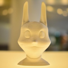cabeza de conejo los juguetes pascua 2014 3d print model - Mito3D