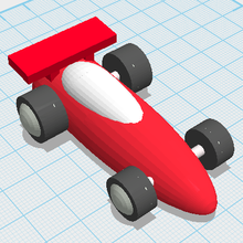 carro de corrida educação 3dprinting cor brinquedo 3d print model - Mito3D