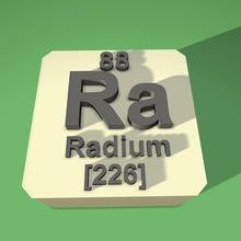 radium tabela periódica ímã de geladeira educação 3d print model - Mito3D