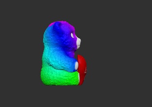 rainbow love bear toys animal color teddy 3d print model - Mito3D