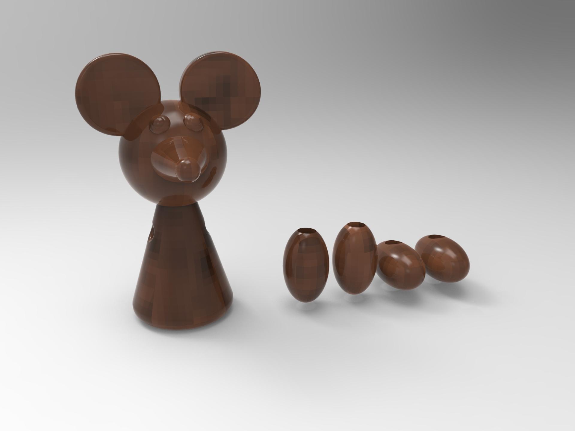Ratte doll - Spielzeug 3D print model - Mito3D