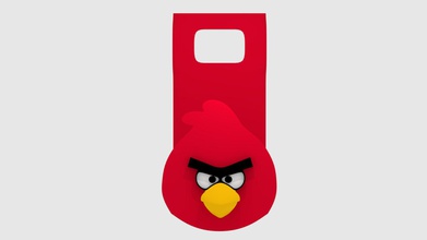 vermelho angry bird titular esponja utilidades domésticas de cor 3d print model - Mito3D