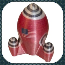 red rocket art color mixed bag 3d print model - Mito3D
