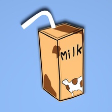 Kühlschrank-magnet Milch Haushaltswaren Farbe 3d print model - Mito3D