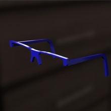 sostituzione vetri moda abs accessorio di base cornice in vetro occhiali il mese giugno 3d print model - Mito3D