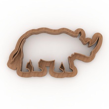 gergedan kurabiye kalıbı zücaciye cookiecutter rhinocookiecutter 3d print model - Mito3D