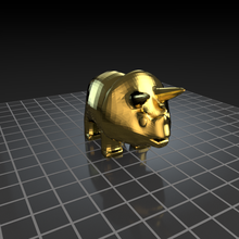 el rinoceronte los juguetes 3d print model - Mito3D
