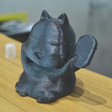rich cat art 3d print model - Mito3D
