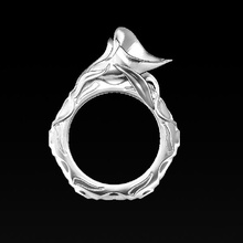 ring-calla lili fashion jewelry nobel ring sla 3d print model - Mito3D