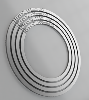 squillare impostato misurare collo braccialetto girocollo collare misurazione collana polso 3d print model - Mito3D