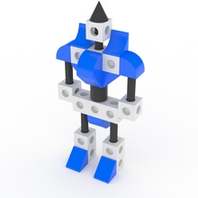 Roboter Bildung 3d 3d-Blöcke die Blöcke 3d print model - Mito3D
