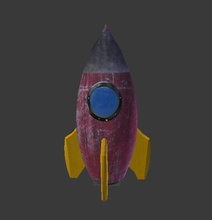 Rakete-Rakete 2 Haushaltswaren Farbe Rakete mixed bag Texturen 3d print model - Mito3D