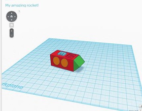 roket oyuncaklar uzay oyuncak gemisi 3d print model - Mito3D