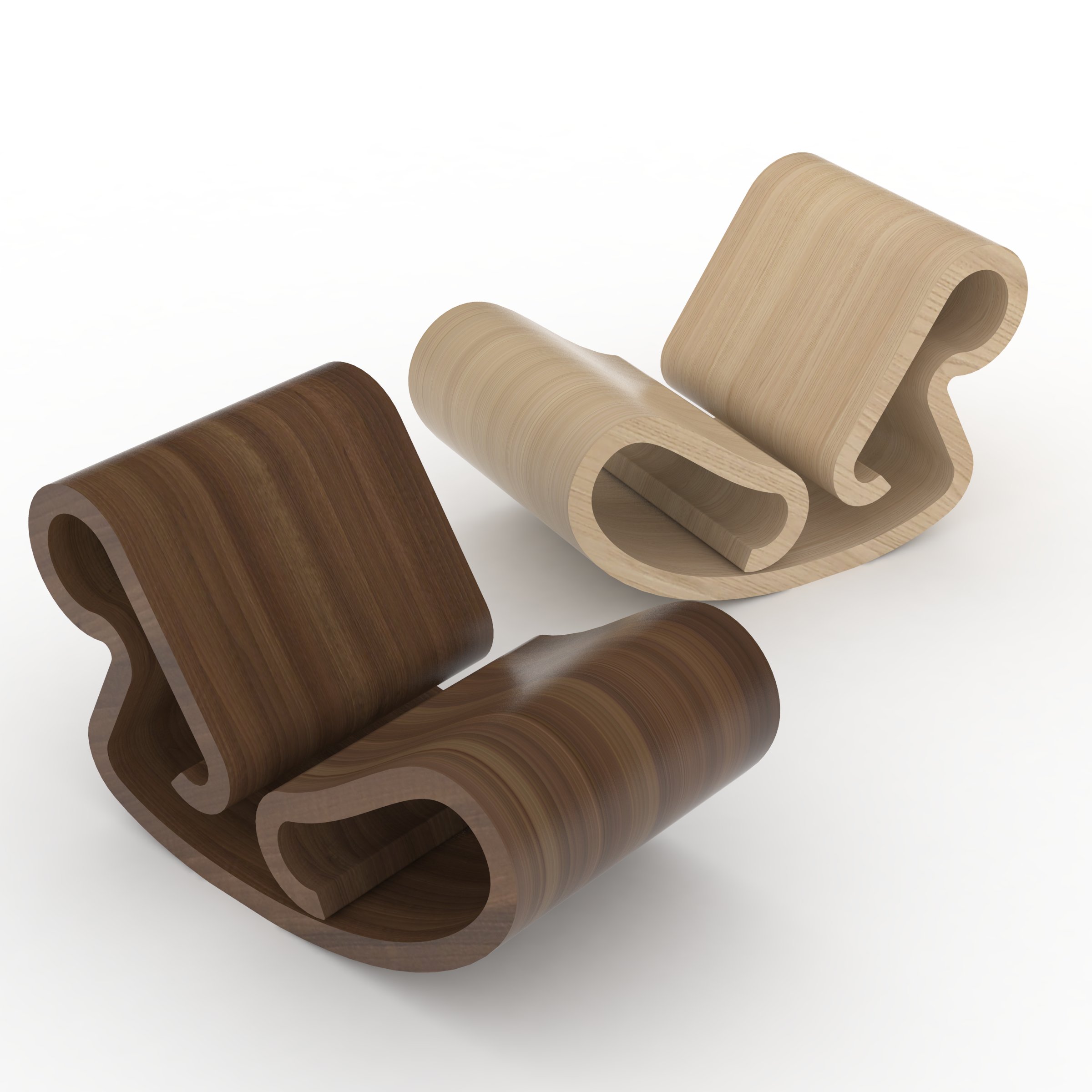 cadeira de balanço a arte frank gehry 3D print model - Mito3D