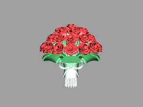 rose bouquet Farbverlauf 20-mix Blumensträuße Blume gradient gemischter 20 3d print model - Mito3D