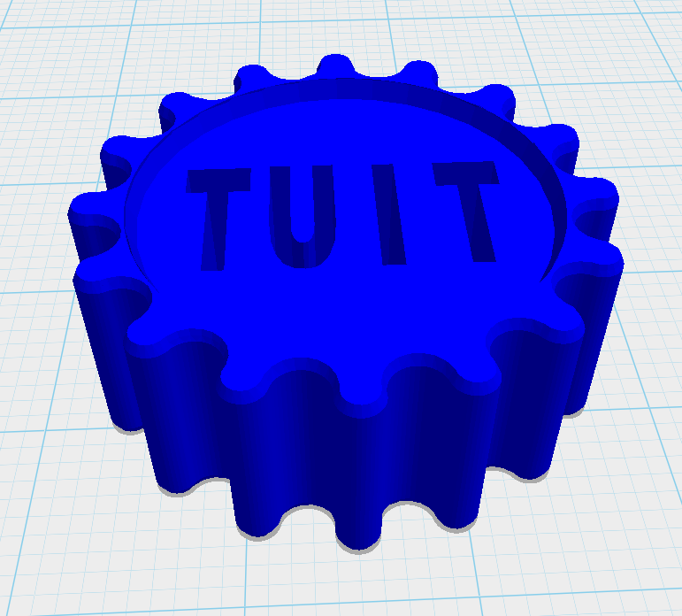 round tuit art coin token 3D print model - Mito3D