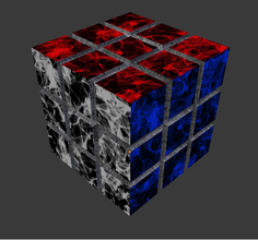 rubix cube toys color mixed bag textures 3d print model - Mito3D