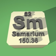 samarium periodic table fridge magnet education 3d print model - Mito3D