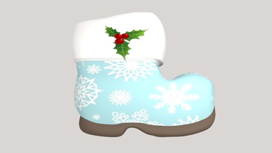 santa Stiefel Veranstalter Haushaltswaren Weihnachten Farbe claus Schuhe 3d print model - Mito3D