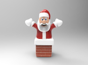 Noel Baba oyuncaklar claus renk heykelcik figürinler tatil noel santa xmas 3d print model - Mito3D