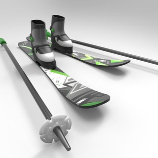 scale size ski set 2 erick art winter sports 3d print model - Mito3D