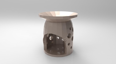 scented candle holder housewares scent 3d print model - Mito3D