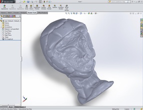 science-fiction astronaut skullcap art bust head sci-fi sculpture spaceman 3d print model - Mito3D