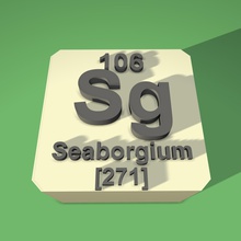 seaborgium periodic table fridge magnet education 3d print model - Mito3D