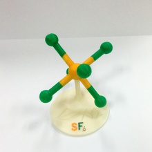 sf6 education molecular structure 3d print model - Mito3D