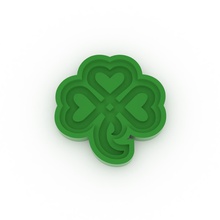 kleeblatt Ausstecher 4 Haushaltswaren cookie cutter saint patrick shamrock st ist ' s day 3d print model - Mito3D