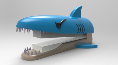 shark paper weight toys 3d print model - Mito3D