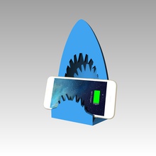 shark phone stand gadgets accesories 3d print model - Mito3D