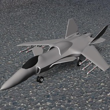 shinden jet fighter art army plane 3d print model - Mito3D