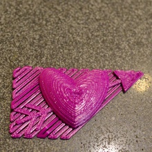 einfaches Herz-Charme-Bündel Kunst 2015 Valentinstag valentine 3d print model - Mito3D