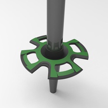 bastoncino da sci paniere 2 strumenti sport invernali 3d print model - Mito3D
