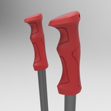 ski pole handle tools winter-Sport 3d print model - Mito3D