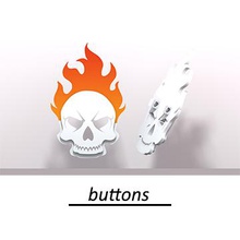 skull button fashion accesorries buttons 3d print model - Mito3D