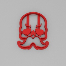 skull cookie cutter 1 housewares cookiecutter halloween 3d print model - Mito3D
