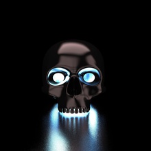 crâne de la lanterne art fête d'halloween lampe le 3d print model - Mito3D