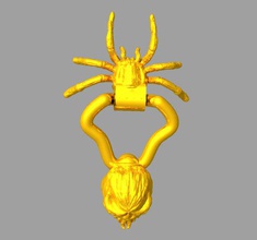 cranio ragno porta battente articoli per la casa il celtic doorknocker gioco di troni 3d stl medievale ram maquimot viking vichinghi 3d print model - Mito3D