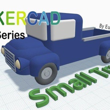 small truck tinkercad education car eunny mini miniature models toy vehicle 3d print model - Mito3D