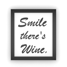 gülümseme şarap sanat ekran gün içki siluet duvar 3d print model - Mito3D