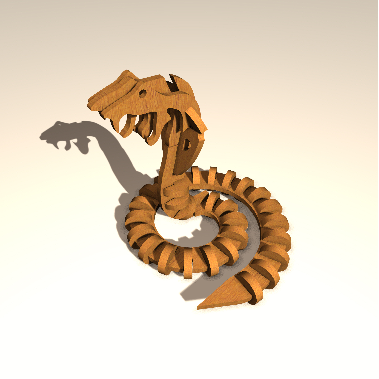 snake toys 3D print model - Mito3D