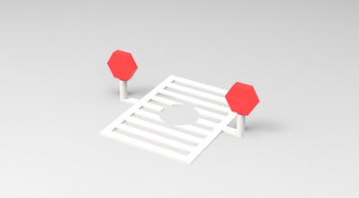 cobra de escada - pedestrianl brinquedos 3d print model - Mito3D