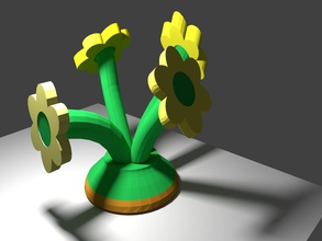 snakeandladders-flowerplant brinquedos 3d print model - Mito3D